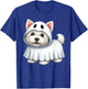 Westie Dog Halloween Costume Ghost West Highland Terrier Men Women Kids T-Shirt - T-Shirt | Royal