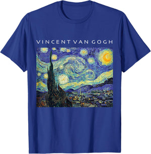 Vincent Van Gogh Starry Night Painting Art Shirt T-Shirt - T-Shirt | Royal