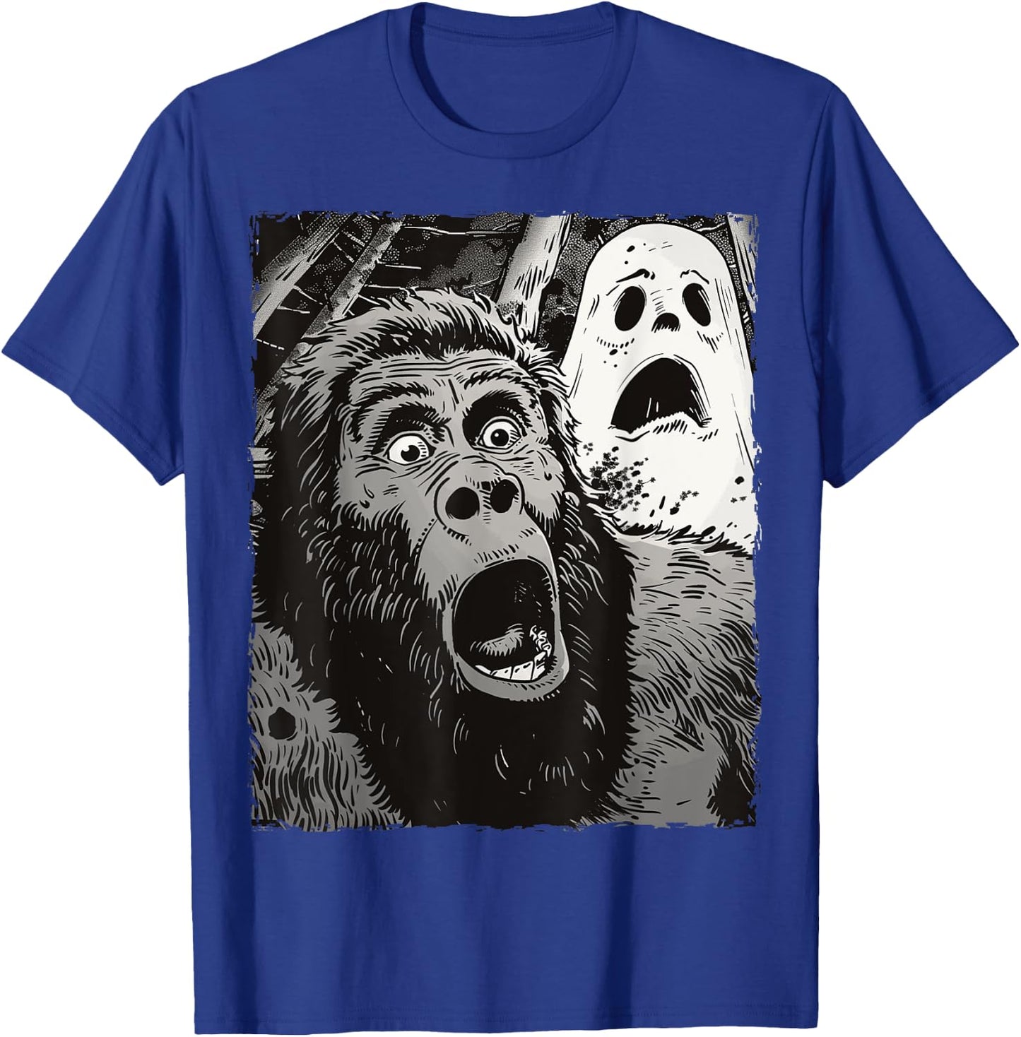 Funny Bigfoot Sasquatch Halloween T-Shirt - T-Shirt | Royal