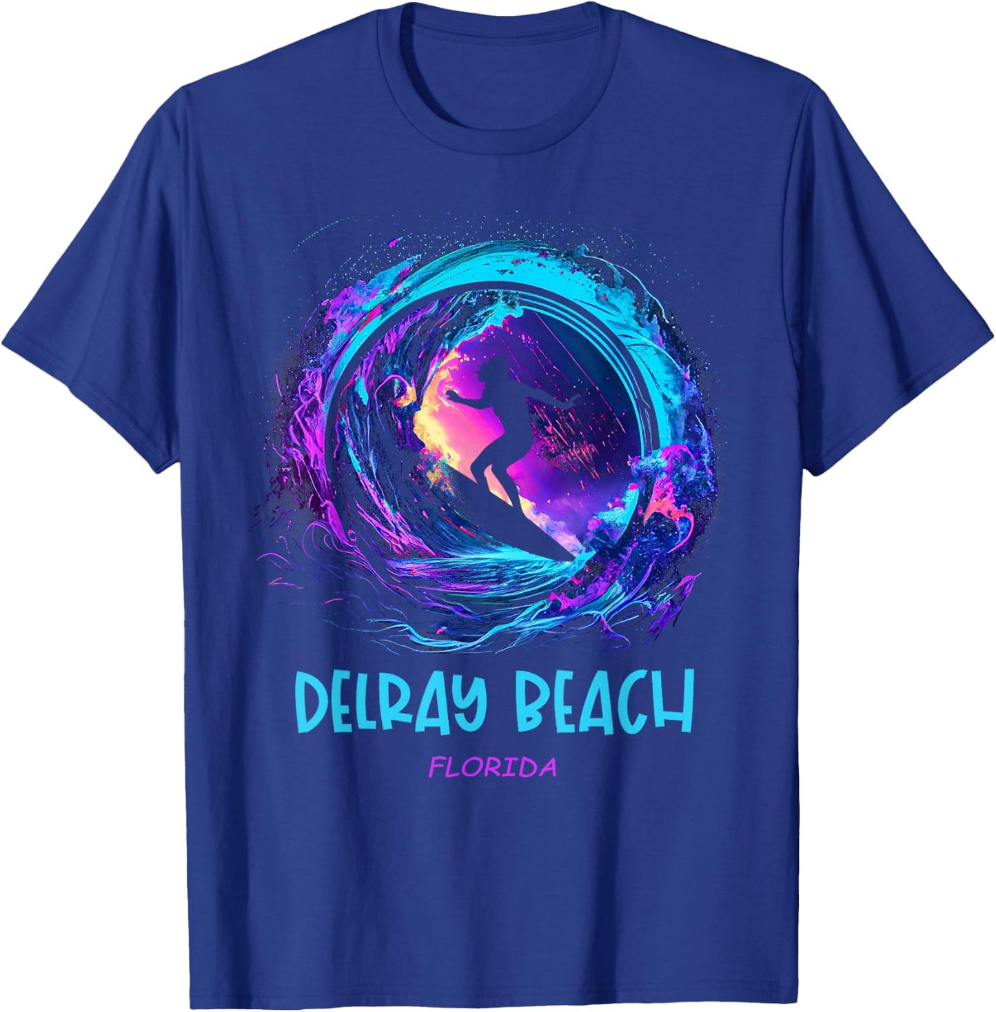 Delray Beach Florida Women Kids T-Shirt - T-Shirt | Royal