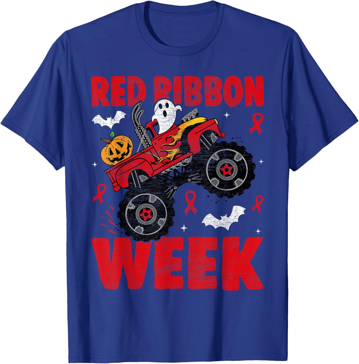 Red Ribbon Week Awareness Halloween Women Men Toddler Kids T-Shirt - T-Shirt | Royal