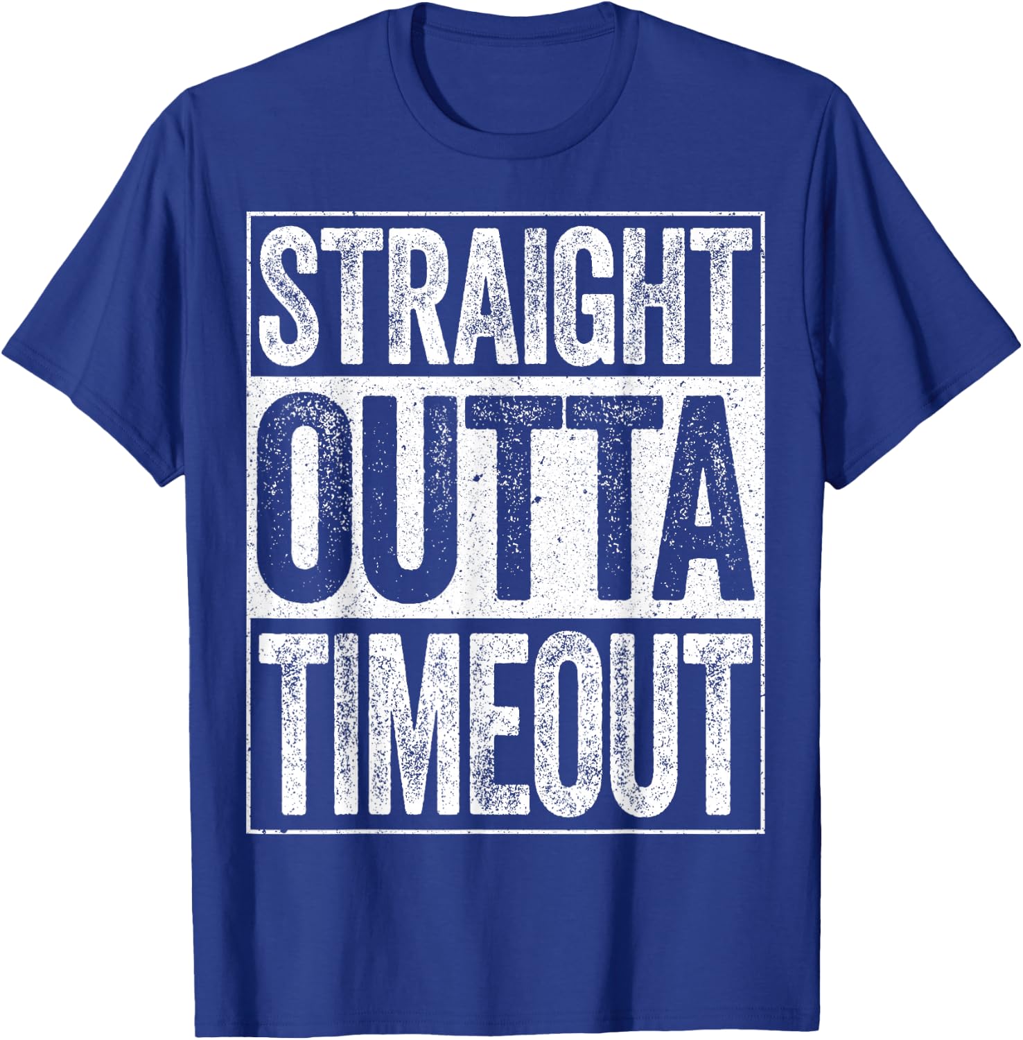 Straight Outta Timeout Kids Boy Girl Toddler Shirt T-Shirt - T-Shirt | Royal