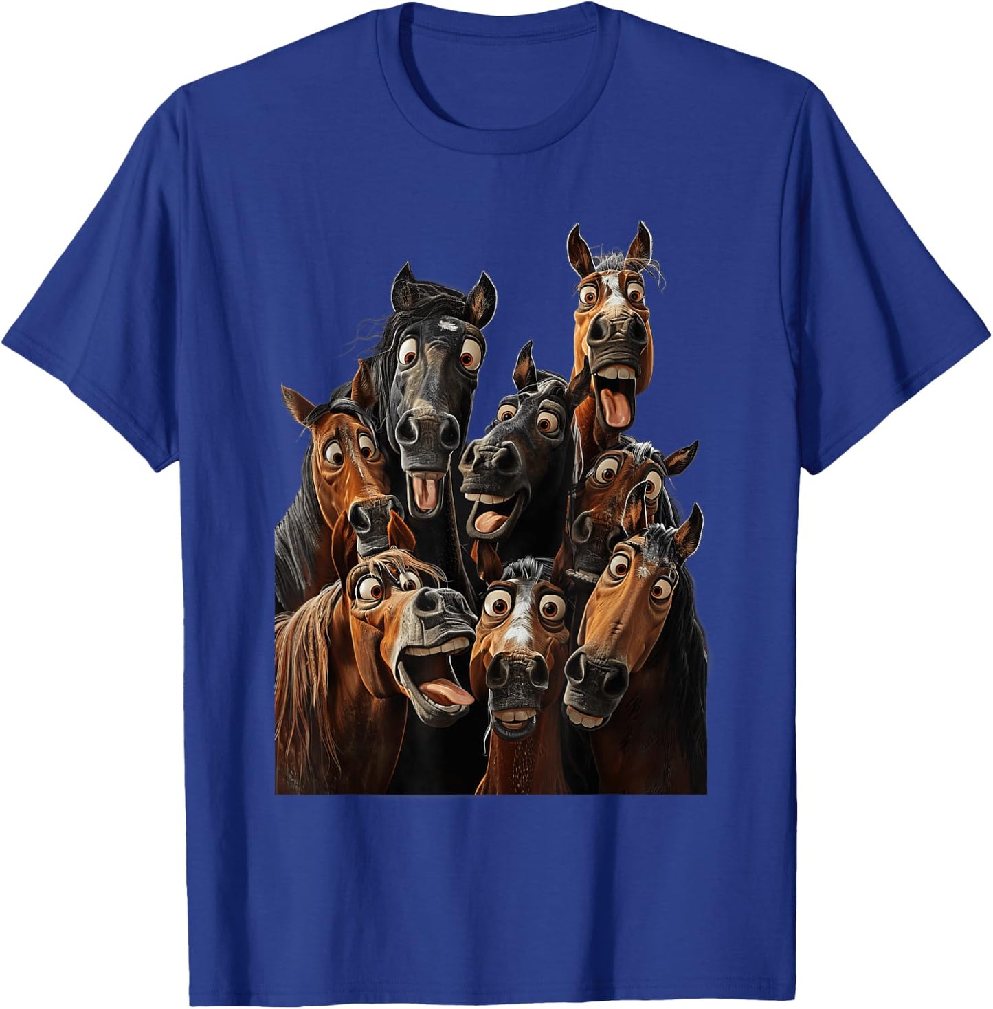Crazy Horses T-Shirt - T-Shirt | Royal