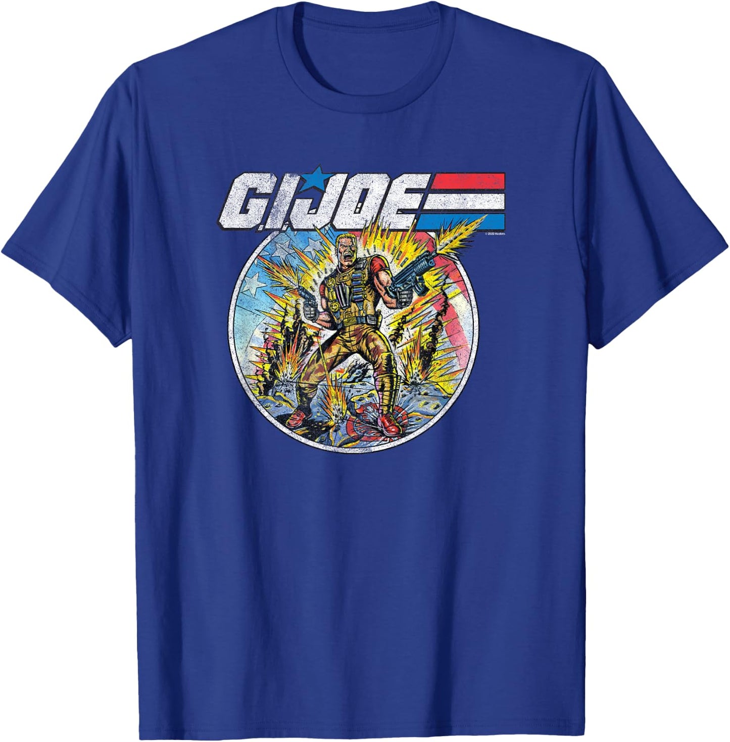 G.I. Joe A Real American Hero Vintage War Portrait T-Shirt - T-Shirt | Royal
