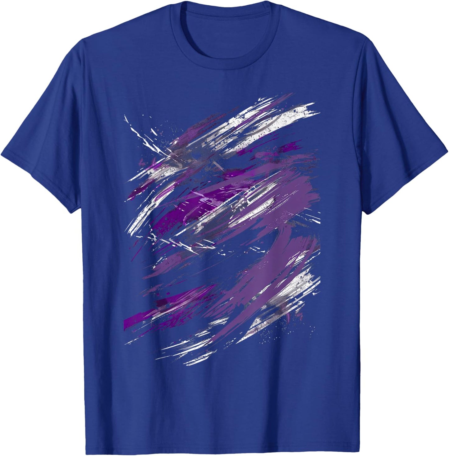 Purple and Black Dynamic Design Graphic T-Shirt - T-Shirt | Royal