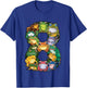Toddler Frog Themed 8th Birthday 8 Year Old Kids Frog Lover T-Shirt - T-Shirt | Royal