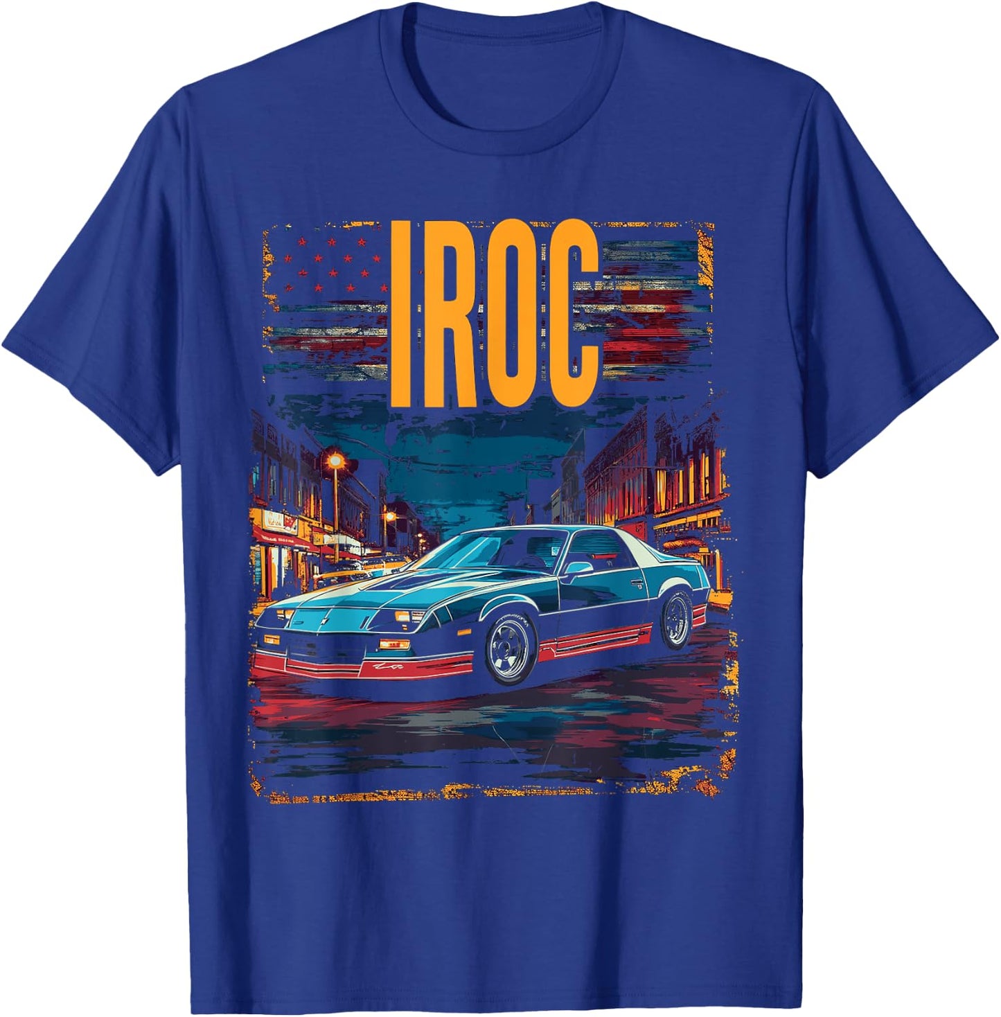 1980's IROC, IROC-Z Muscle Car American Muscle Retro Z28 T-Shirt - T-Shirt | Royal