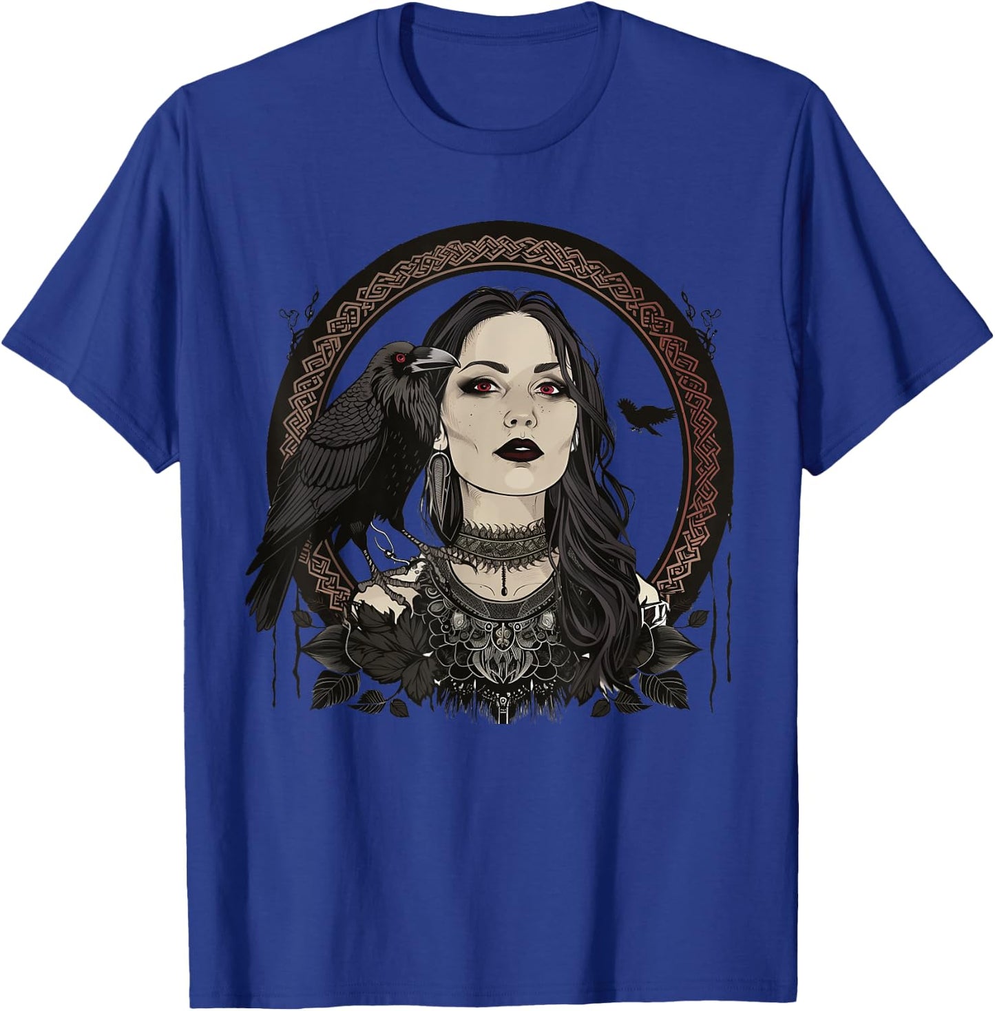 Luna Elizabeth Art Morrigan Portrait Celtic Goddess Mythology T-Shirt - T-Shirt | Royal