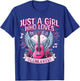 Just A Girl Who Loves Concerts Cute Rock Concert Fans T-Shirt - T-Shirt | Royal