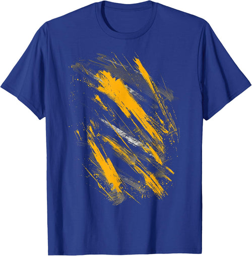 Yellow And Black Splatter Graphic