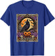 Vintage Gothic The Witch Black raven Tarot Card Halloween T-Shirt - T-Shirt | Royal