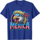 4th of July Patriotic Funny Eagle July 4th USA Merica Kids Men T-Shirt - T-Shirt | Royal