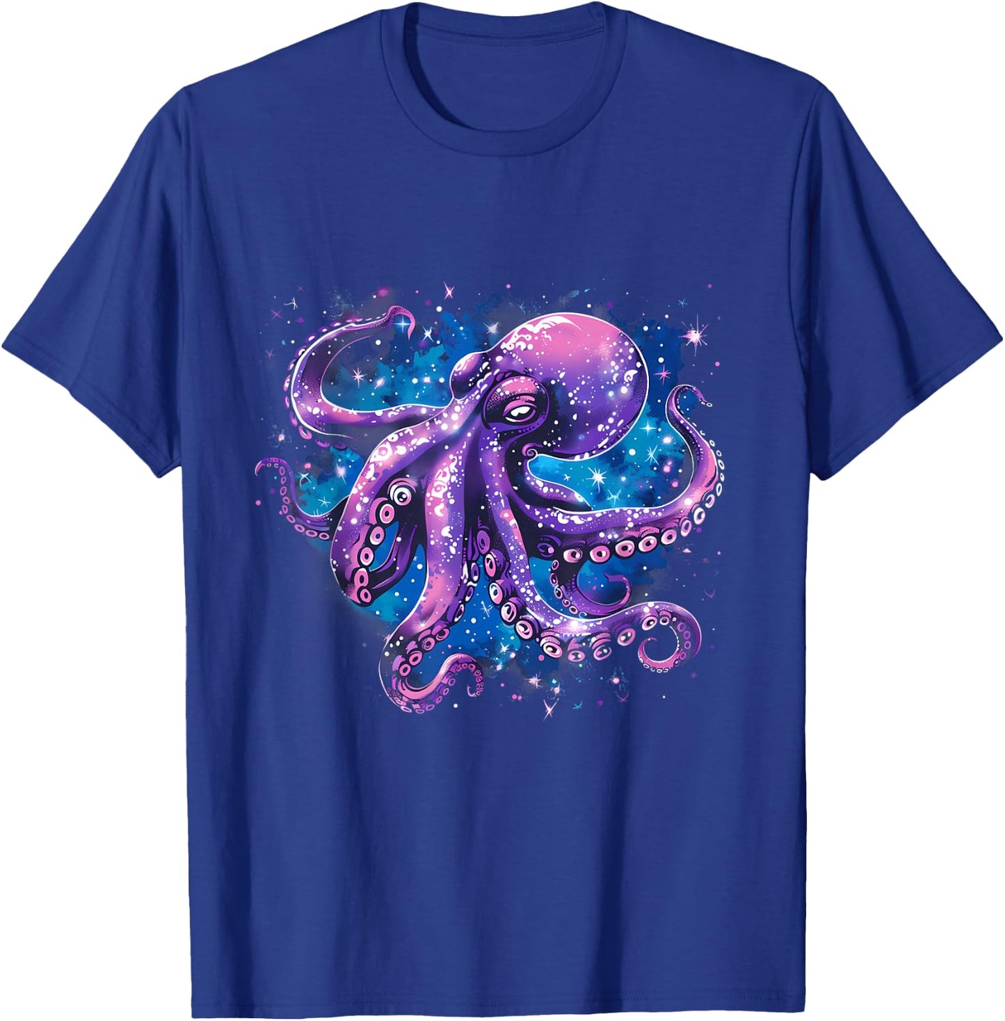 Octopus Motif Sea Ocean Octopus Ocean Sea Animal Lover T-Shirt - T-Shirt | Royal