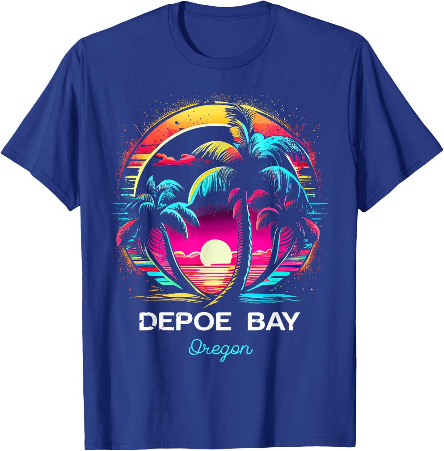 Depoe Bay Oregon T-Shirt - T-Shirt | Royal