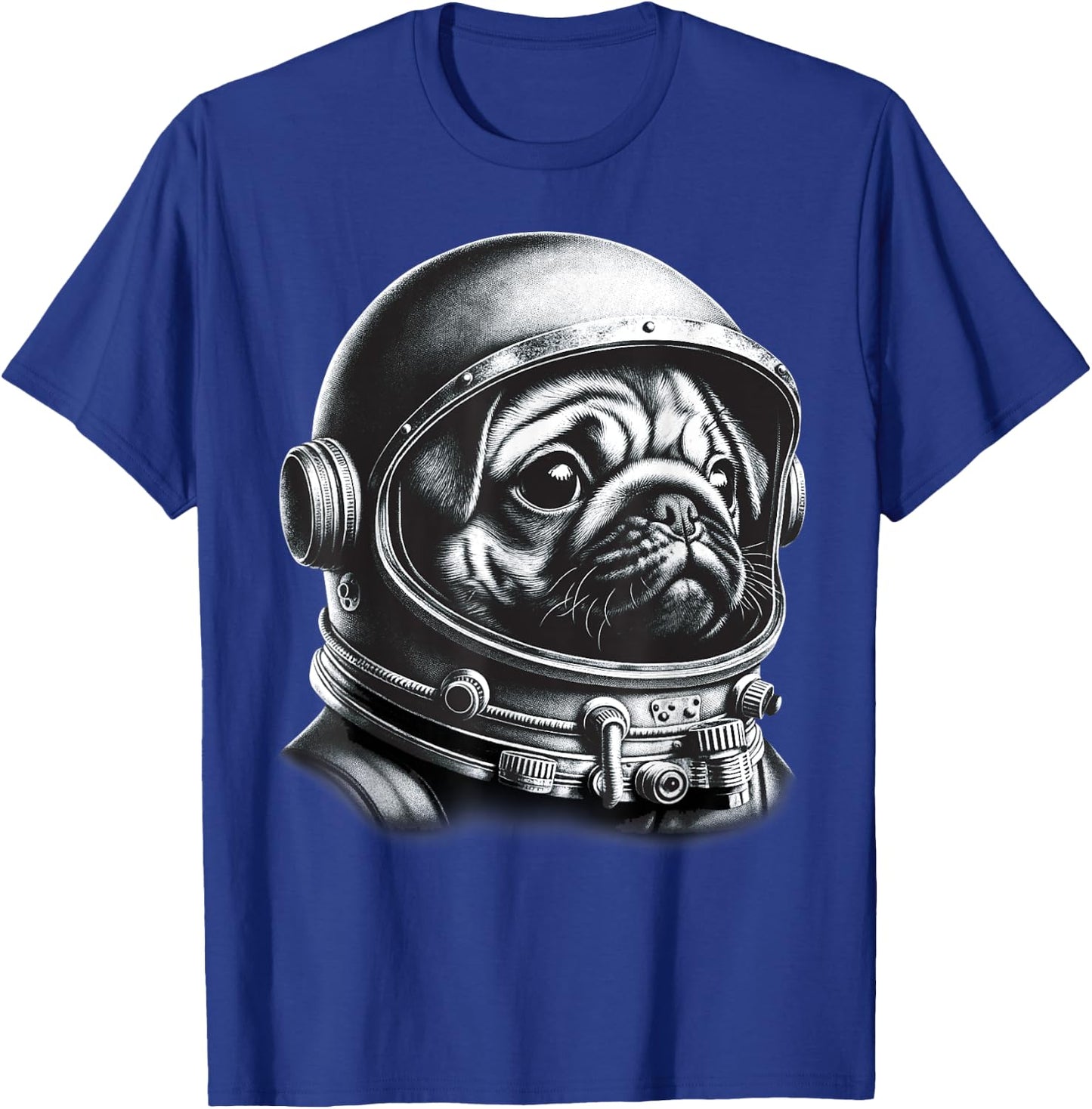 Pug Astronaut In Space Costume Pug Gifts Men Kids Women T-Shirt - T-Shirt | Royal