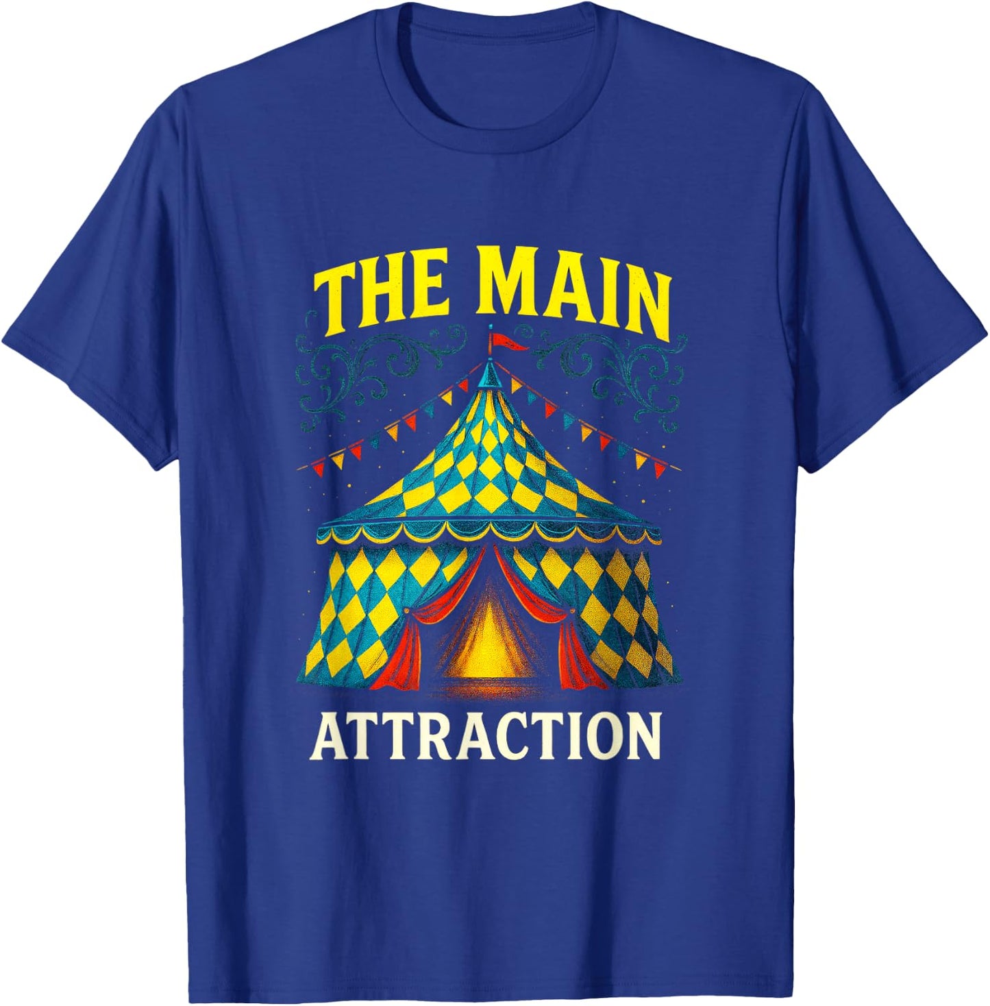 The Main Attraction - Circus Carnival Vintage T-Shirt - T-Shirt | Royal