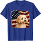 Distressed Patriotic 4th July American Flag Maltipoo T-Shirt - T-Shirt | Royal