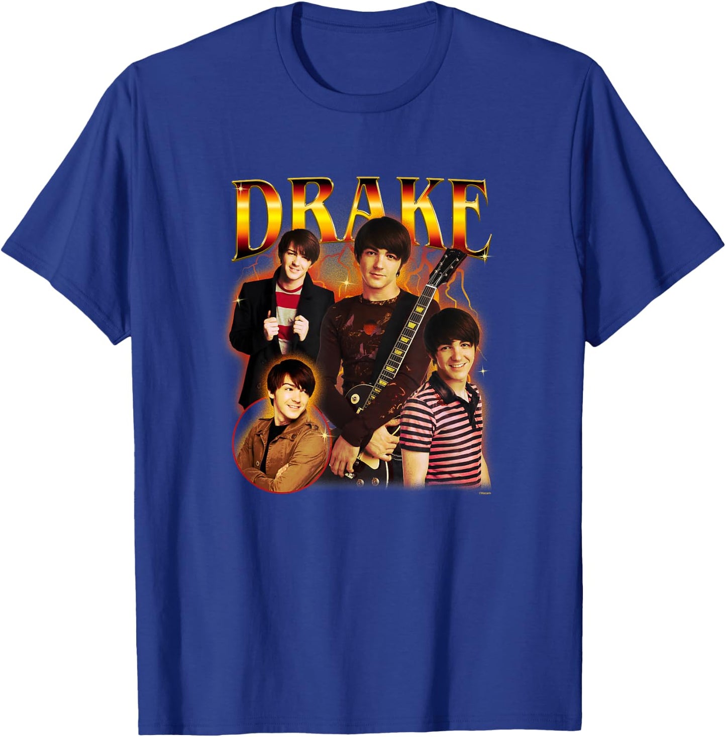 Drake and Josh Multiple Poses Drake Parker Vintage Poster T-Shirt - T-Shirt | Royal