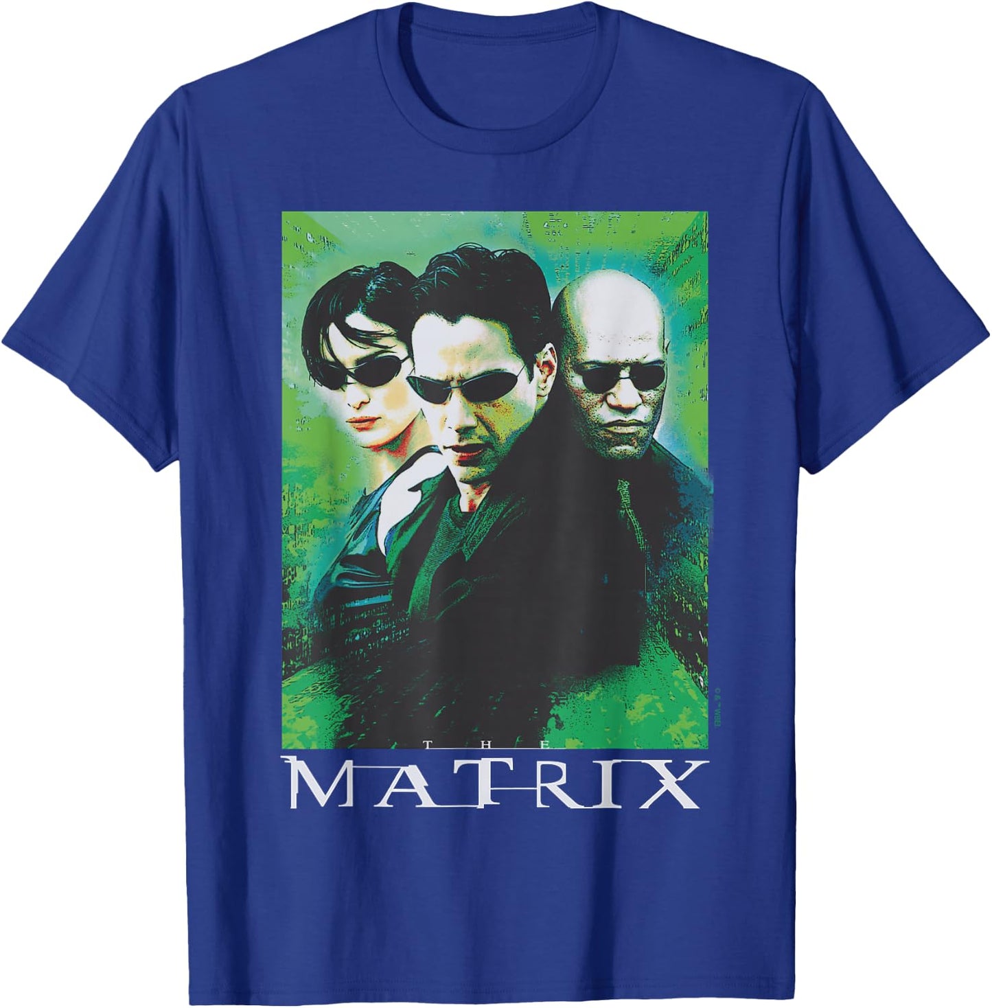 The Matrix - Neo Trinity Morpheus Character Group T-Shirt - T-Shirt | Royal