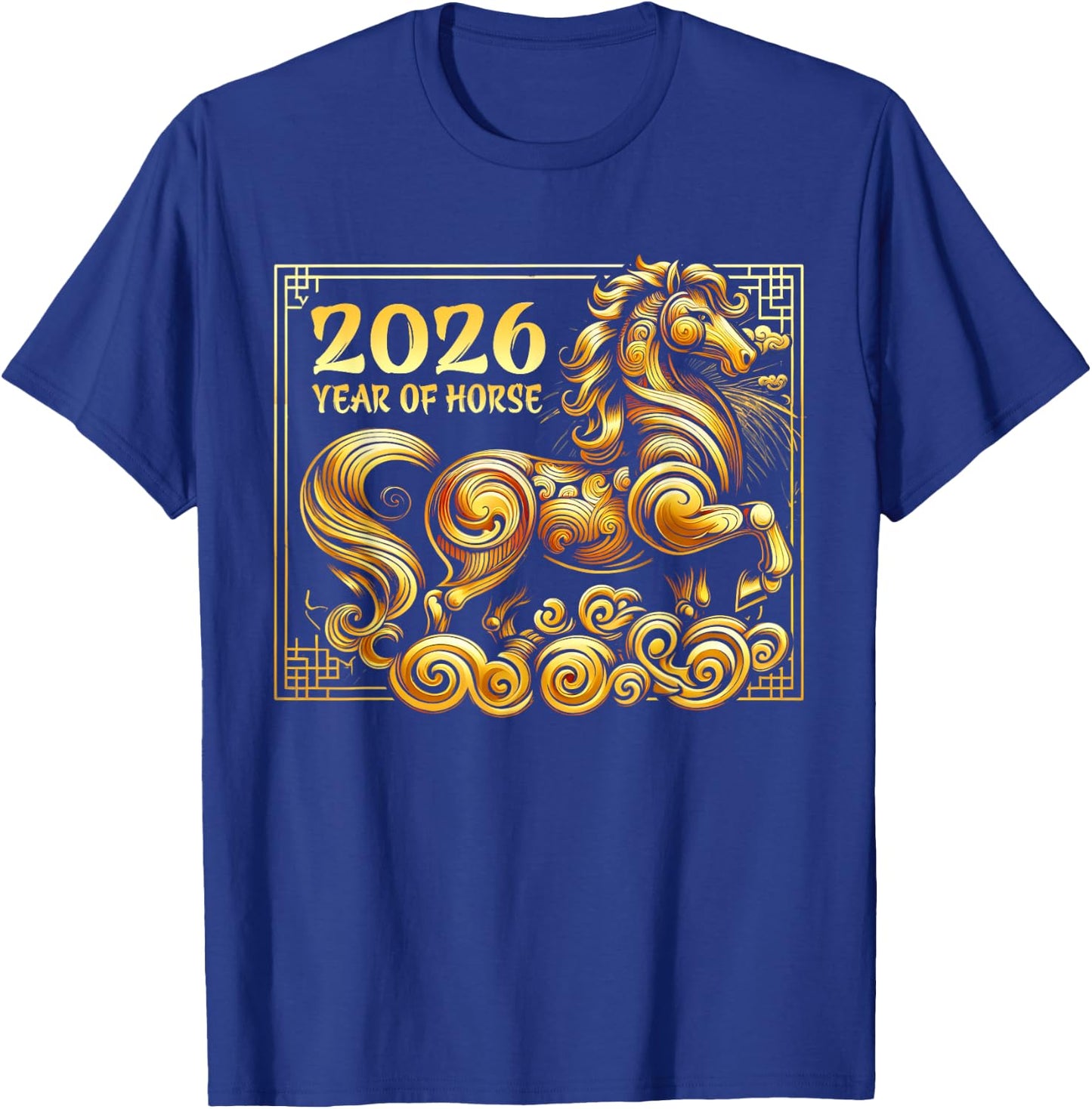 Happy Chinese New Year 2026 - Lunar New Year Horse Red 2026 T-Shirt - T-Shirt | Royal