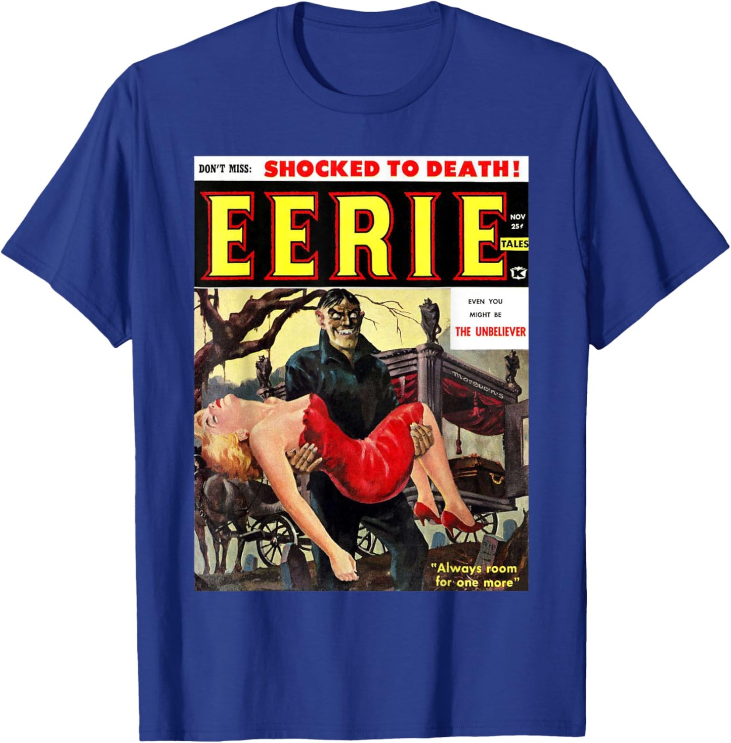 Classic Horror Comic Horror Monster Style Slasher Film T-Shirt - T-Shirt | Royal