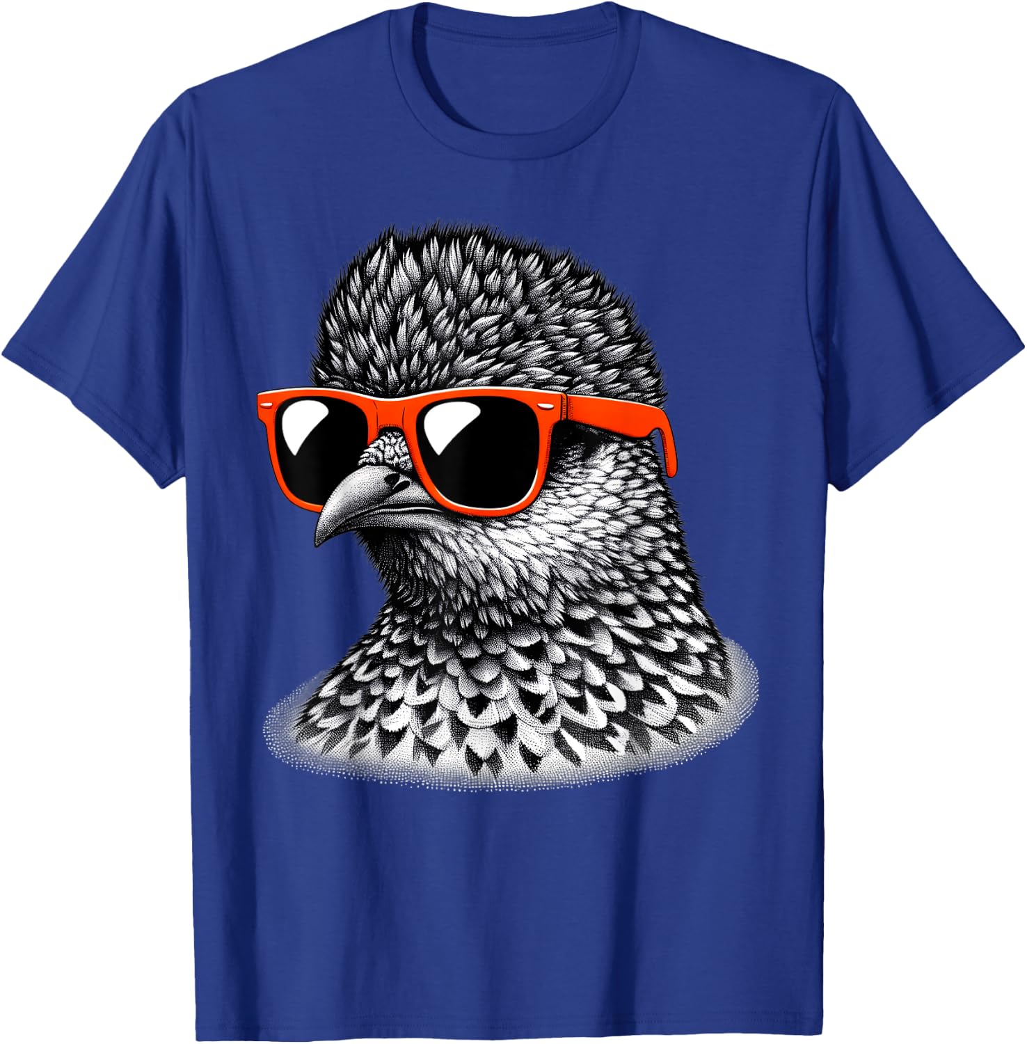Cool Ptarmigan Bird Wearing Sunglasses Graphic Art T-Shirt - T-Shirt | Royal