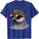 Cool Ptarmigan Bird Wearing Sunglasses Graphic Art T-Shirt - T-Shirt | Royal