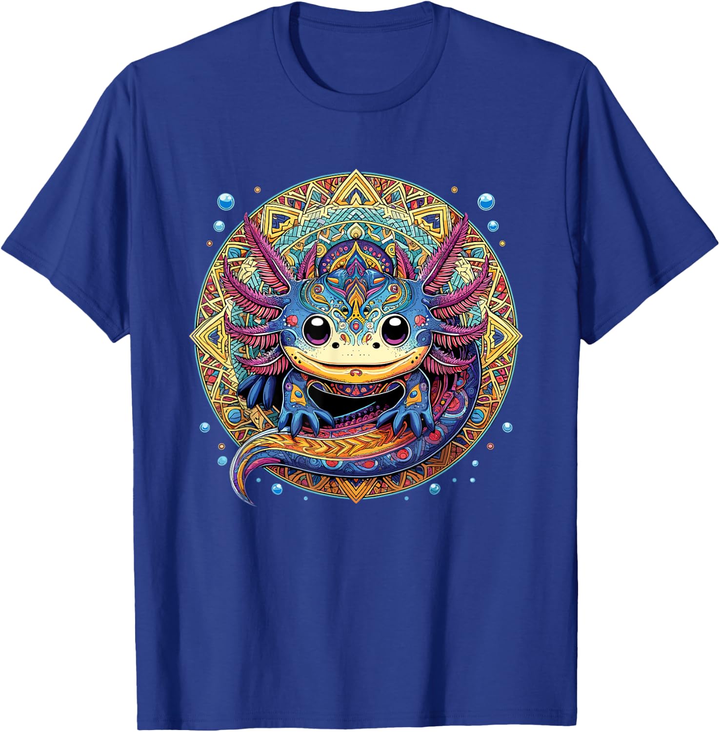 Axolotl Maya Aztec Axolot T-Shirt - T-Shirt | Royal