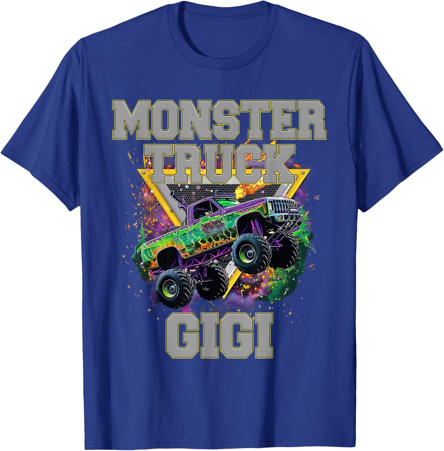 Monster Truck Gigi Monster Truck Are My Jam Truck Lovers T-Shirt - T-Shirt | Royal