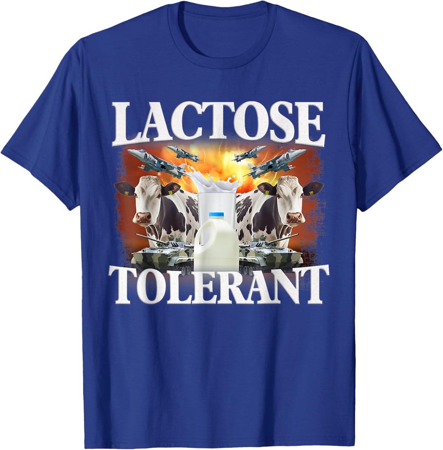 Lactose Tolerant Meme Funny Oddly Specific Dank Meme T-Shirt - T-Shirt | Royal