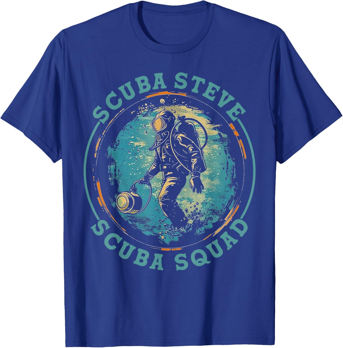 Scuba Squad Seal Steve Shirt Funny Scuba Diving T-Shirt - T-Shirt | Royal