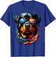 Rottweiler USA Flag Sunglasses Patriotic Dog 4th of July T-Shirt - T-Shirt | Royal