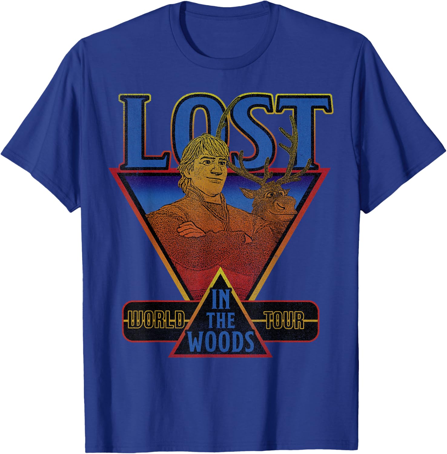 Disney Frozen 2 Kristoff & Sven Lost In The Woods World Tour T-Shirt - T-Shirt | Royal