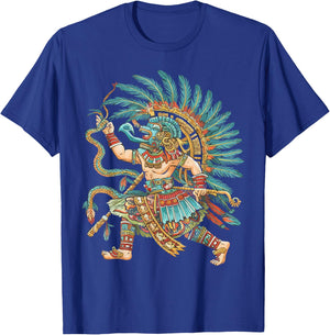 Aztec God Aztec Culture Mayan Indigenous Tlaloc Statue T-Shirt - T-Shirt | Royal