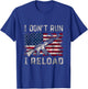 I Don't Run I Reload Gun Patriot America Gun Enthusiasts T-Shirt - T-Shirt | Royal