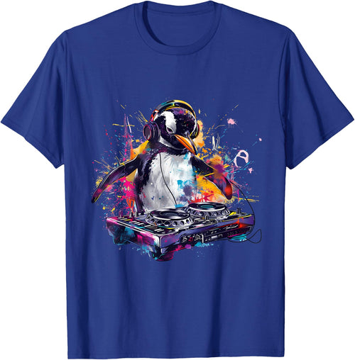 Penguin Music DJ House Music Artwork Turntable DJ Penguin