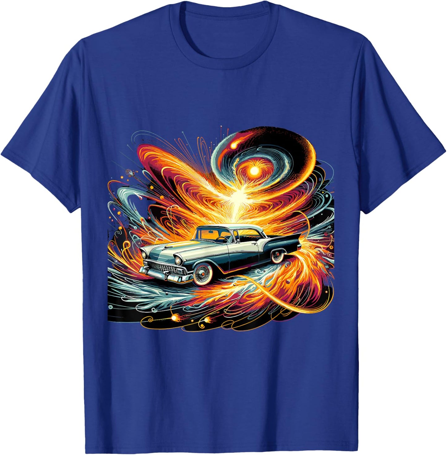 Supernova Speed Classic Car Cosmic T-Shirt - T-Shirt | Royal