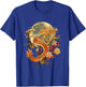 Crimson Lunar Floral Dragon Art Noveau T-Shirt - T-Shirt | Royal