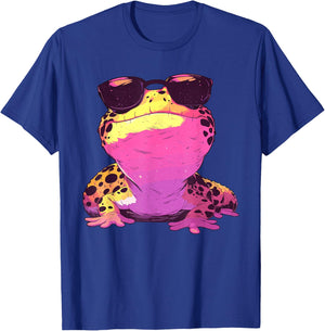 Fun Kawaii Lizard With Sunglasses Pastel Goth Leopard Gecko T-Shirt - T-Shirt | Royal