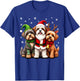 Havanese Christmas Dogs Funny Santa Reindeer Elf Holiday T-Shirt - T-Shirt | Royal