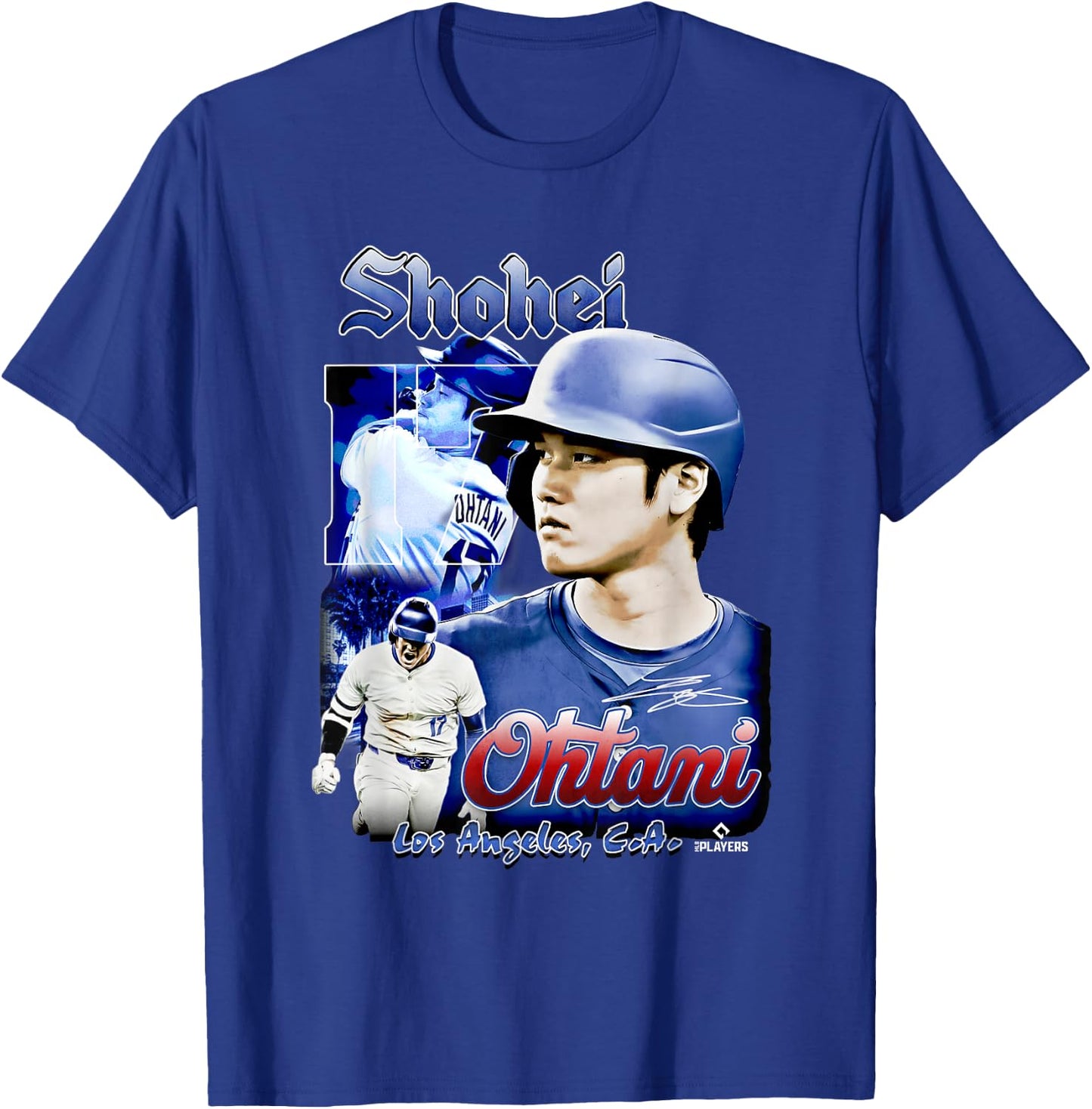 Shohei Ohtani | Los Angeles Baseball Players | MLBOHT7002 T-Shirt - T-Shirt | Royal
