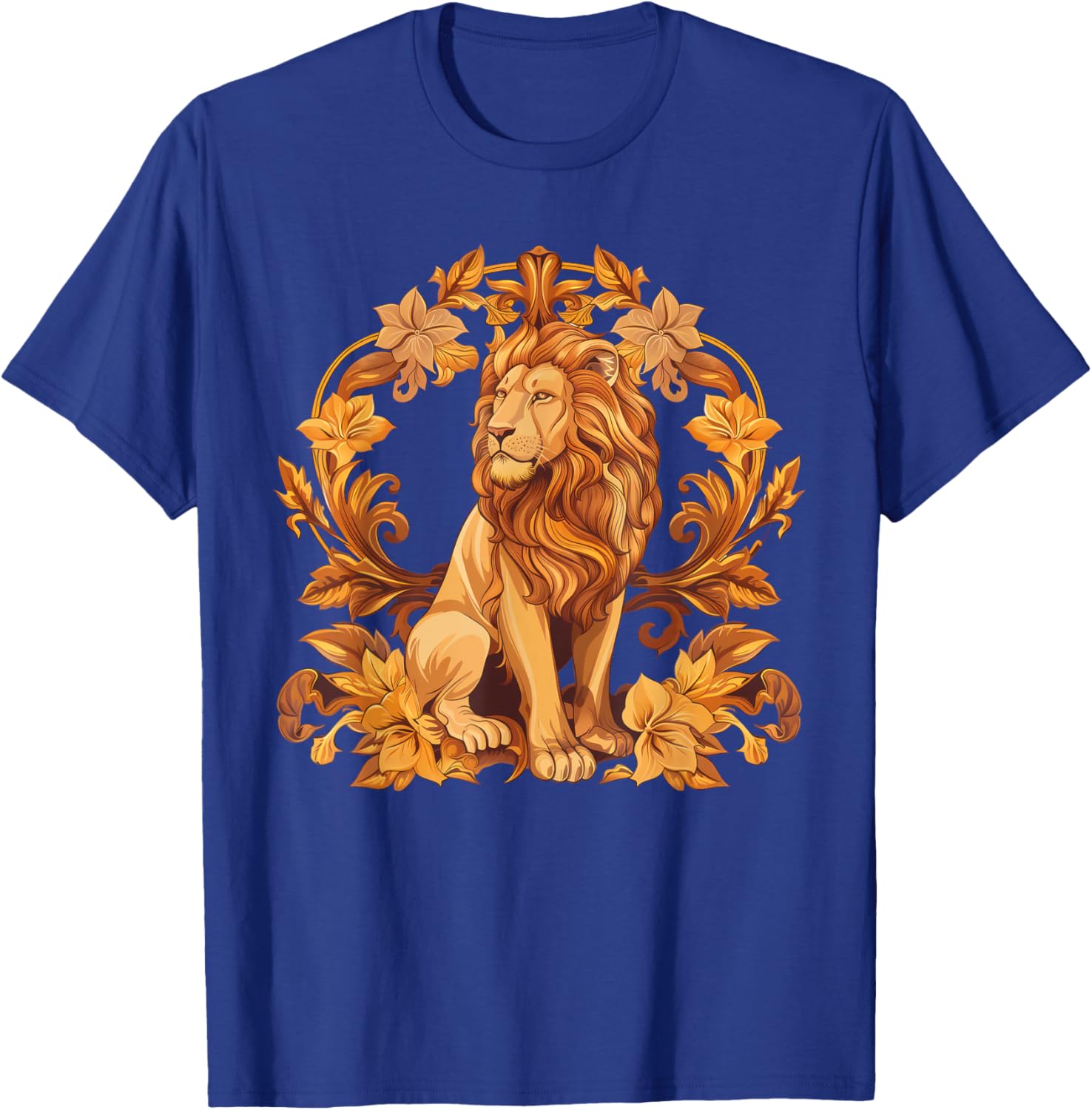 lionco. -Adults, -Kids Lion Graphic - Black, Small, Short Sleeve T-Shirt - T-Shirt | Royal
