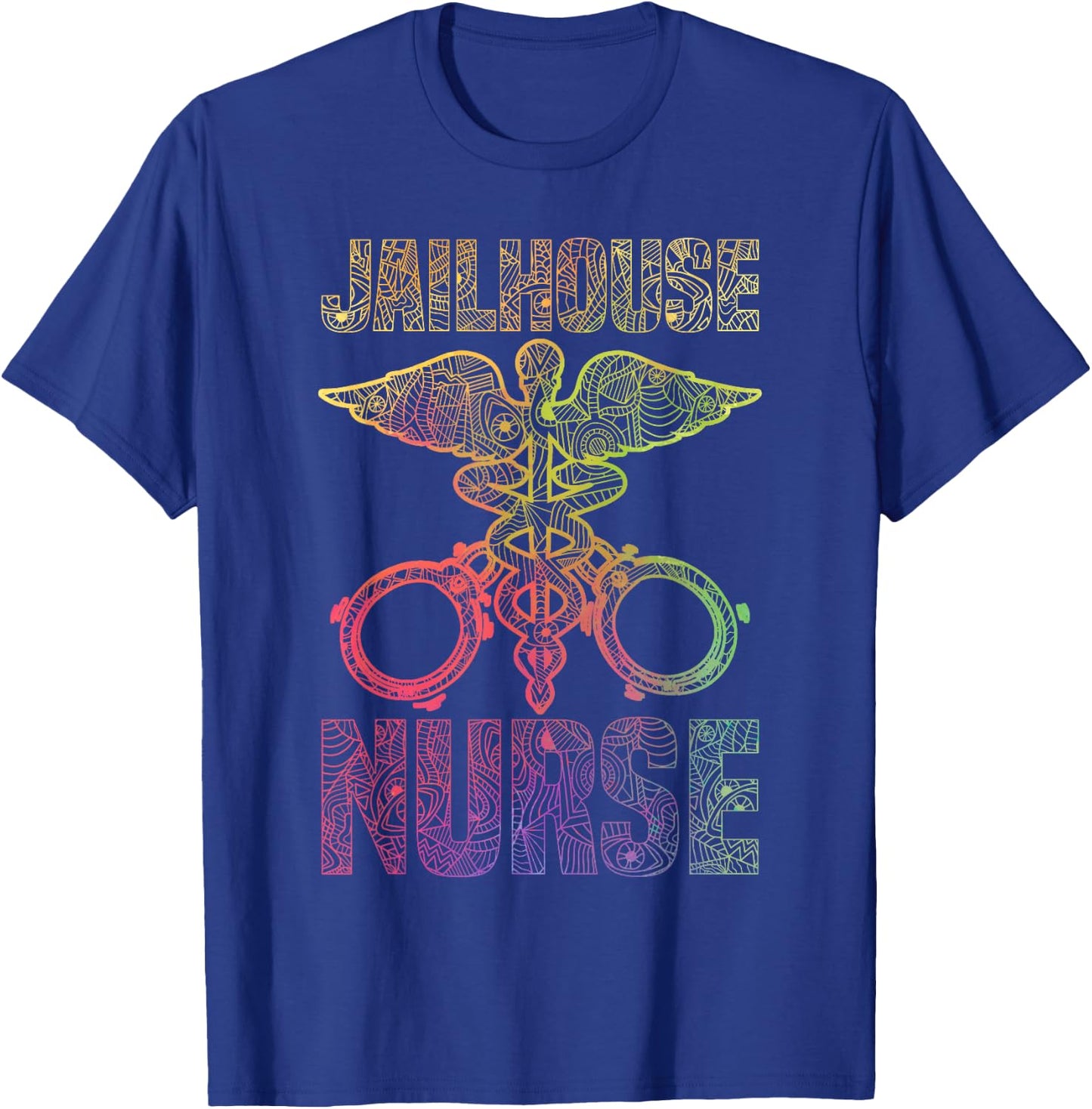 Correctional Nurse Jailhouse Nurse Graphic T-Shirt - T-Shirt | Royal