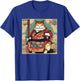 Funny Fat Cat Samurai katana Fat Kitten Cat Lover T-Shirt - T-Shirt | Royal