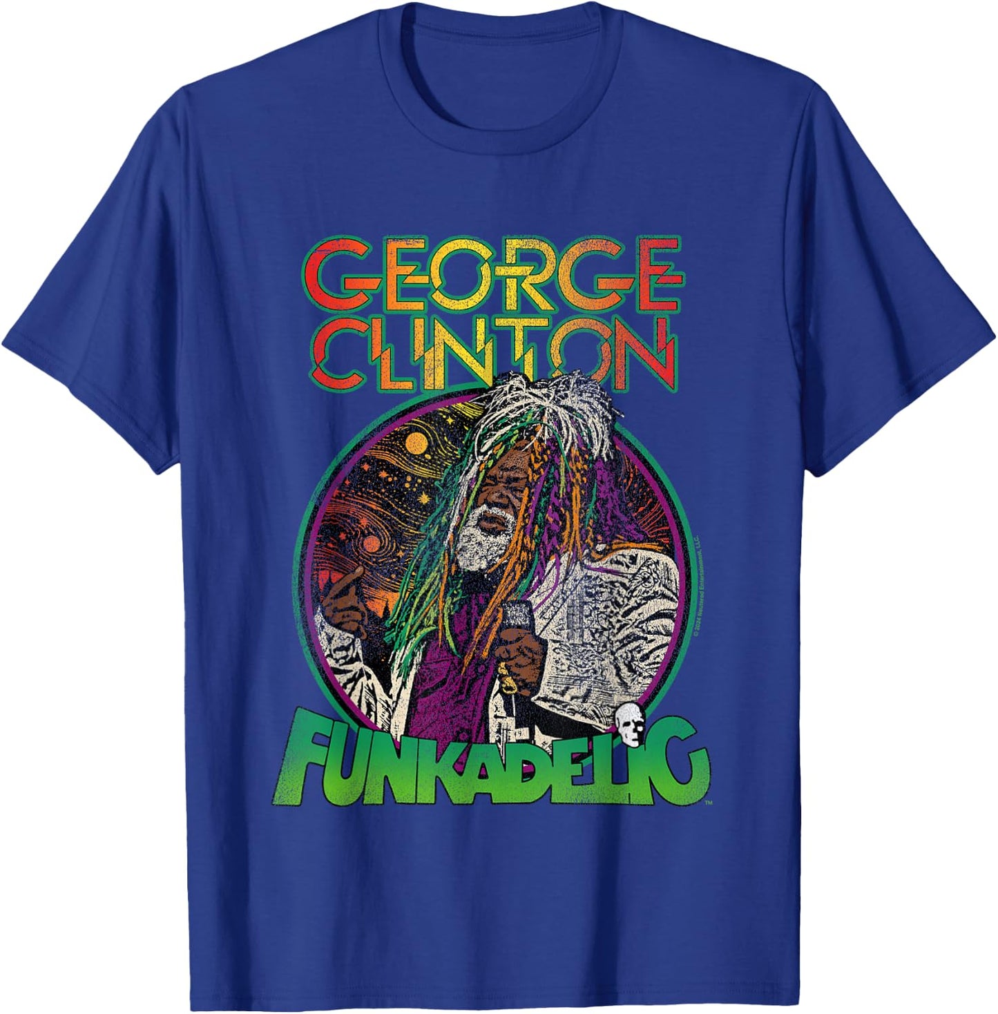 Popfunk George Clinton Live Hair , Small T-Shirt - T-Shirt | Royal