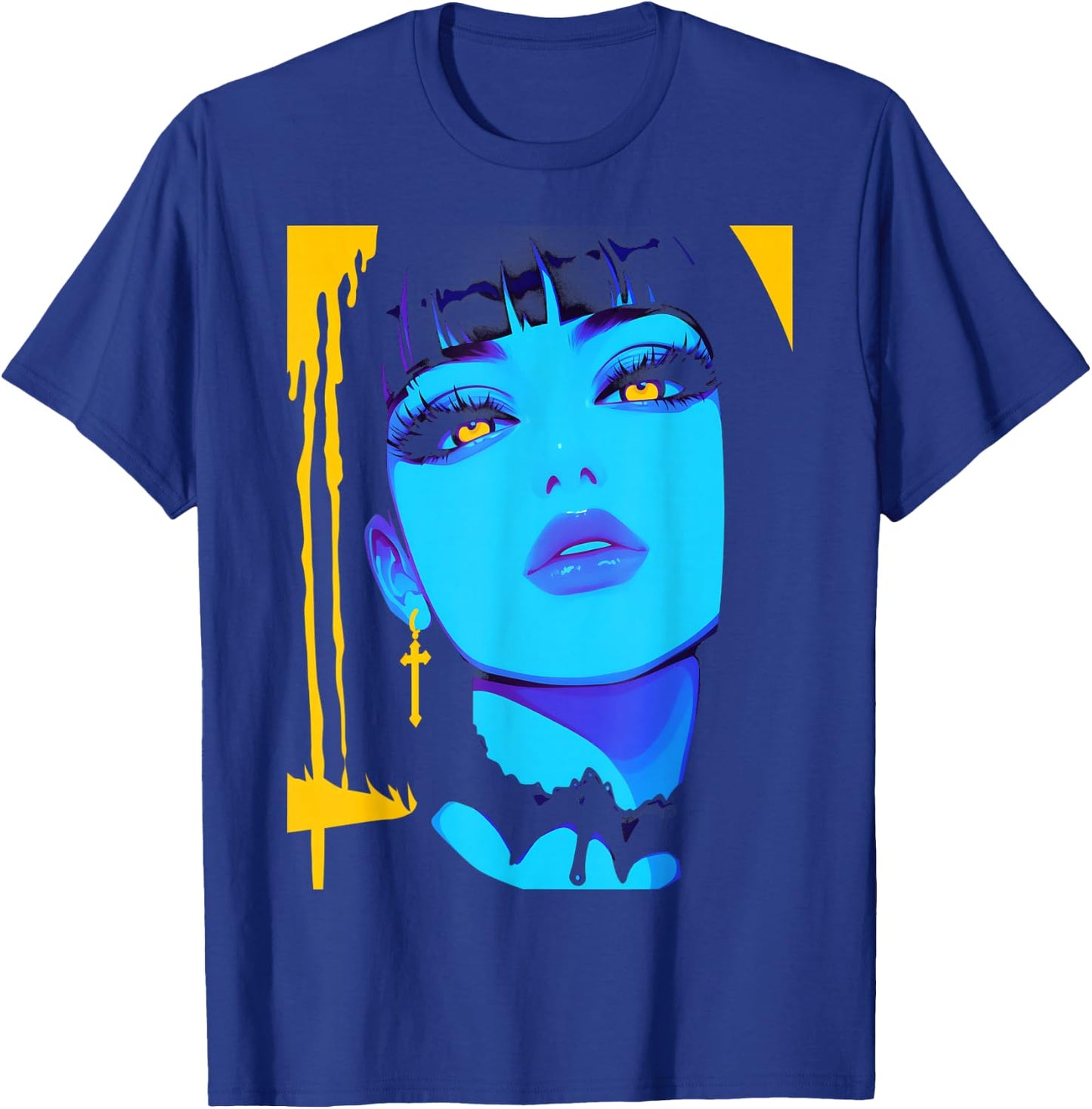 Cybergoth Cybercore Grunge Punk Goth Girl Alt Anime Manga T-Shirt - T-Shirt | Royal