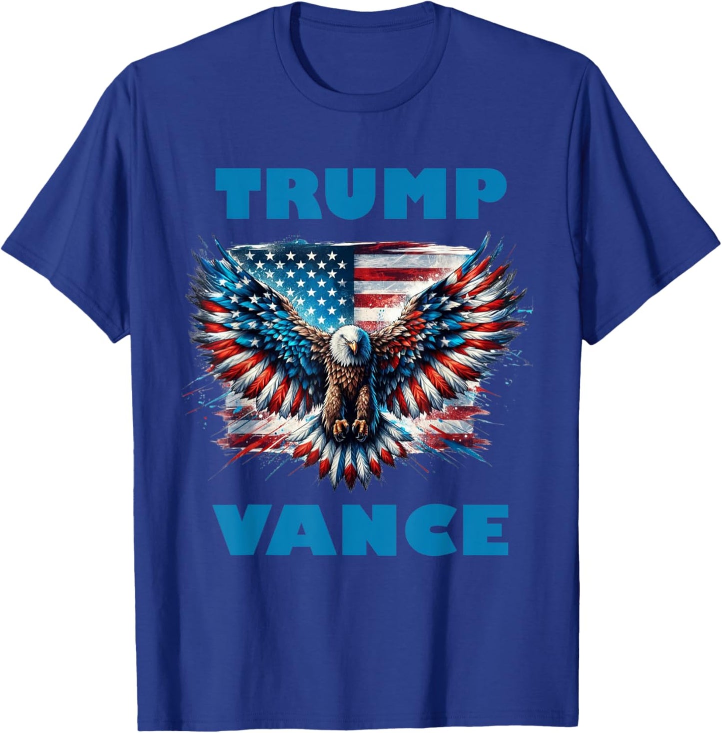 Trump Vance Eagle Donald Trump 2024 T-Shirt - T-Shirt | Royal