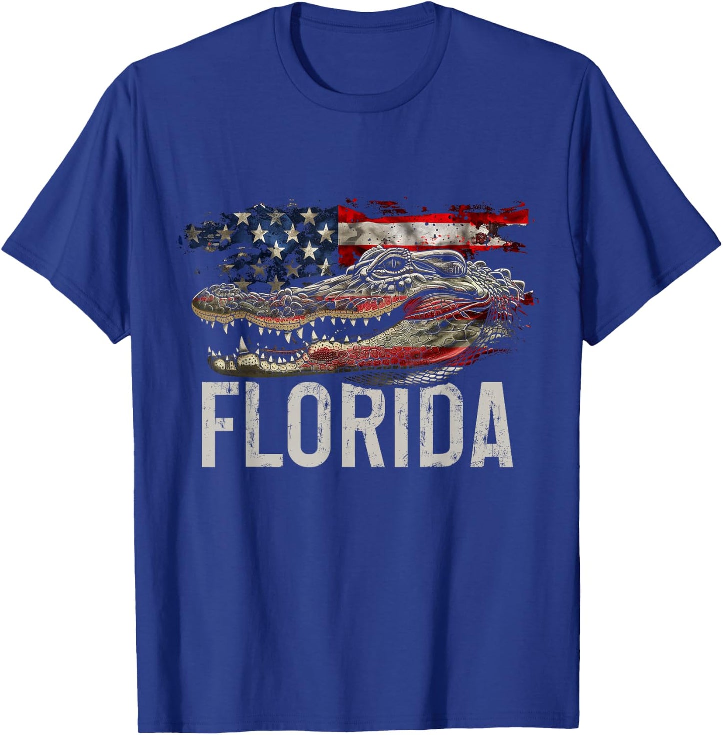 Florida Alligator Funny Everglades National Park Souvenir T-Shirt - T-Shirt | Royal