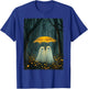 Floral Ghost Holds Umbrella Couple Spooky Season Women Men T-Shirt - T-Shirt | Royal