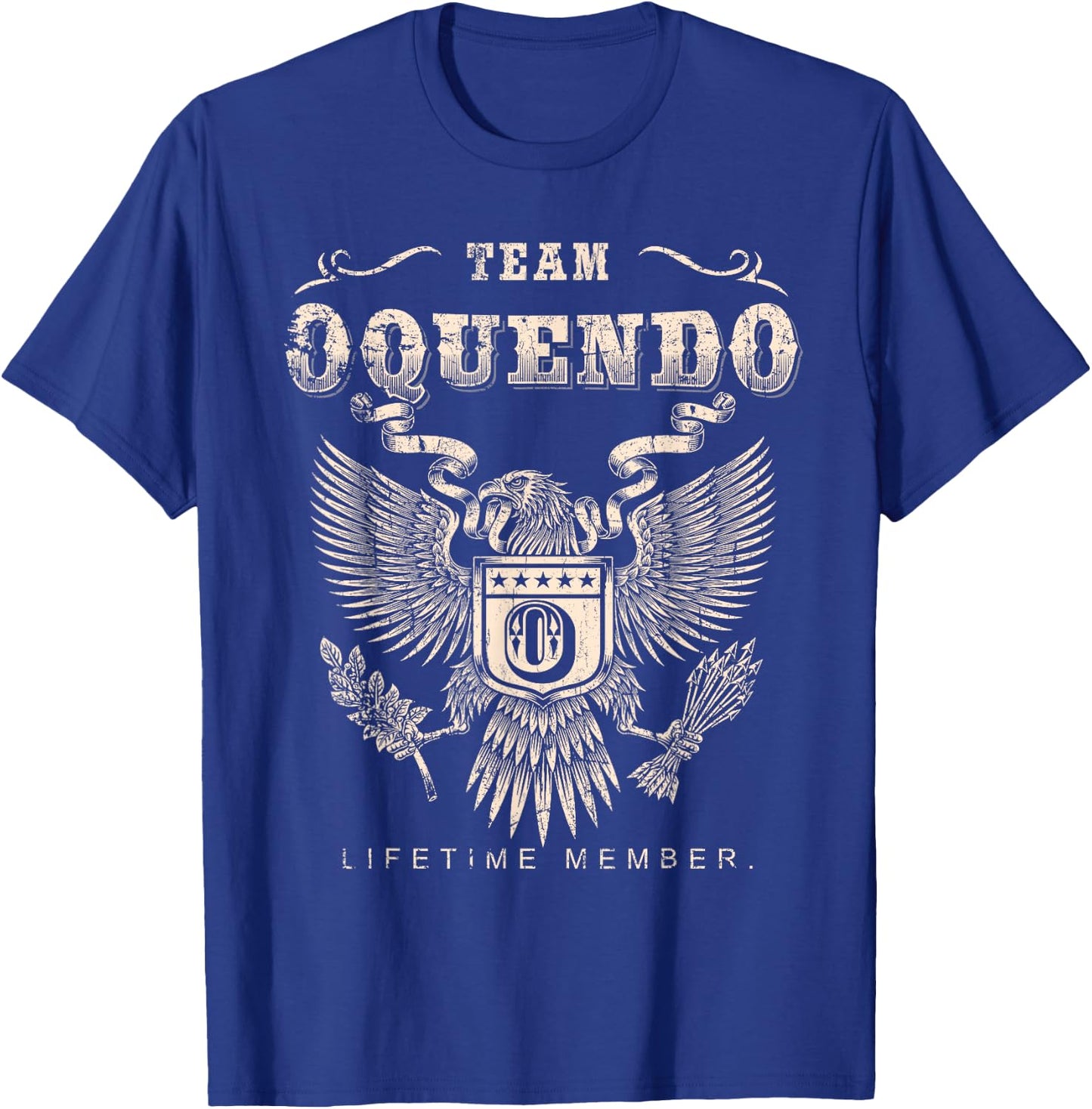 Team OQUENDO Family Name Lifetime Member T-Shirt - T-Shirt | Royal